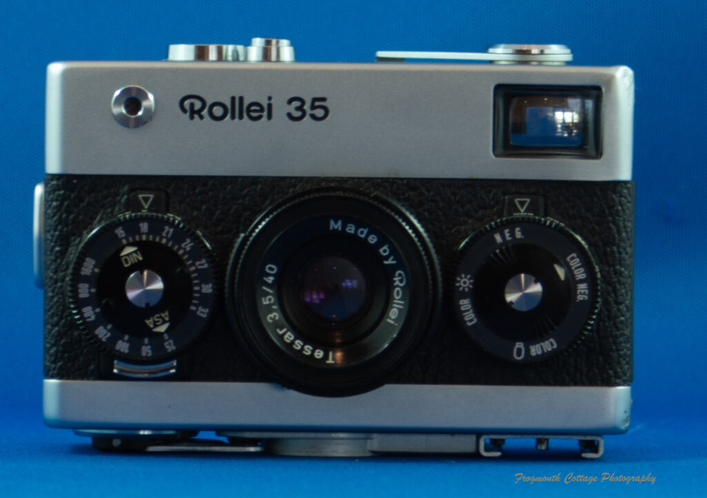 Photograph of a Rollei 35 camera